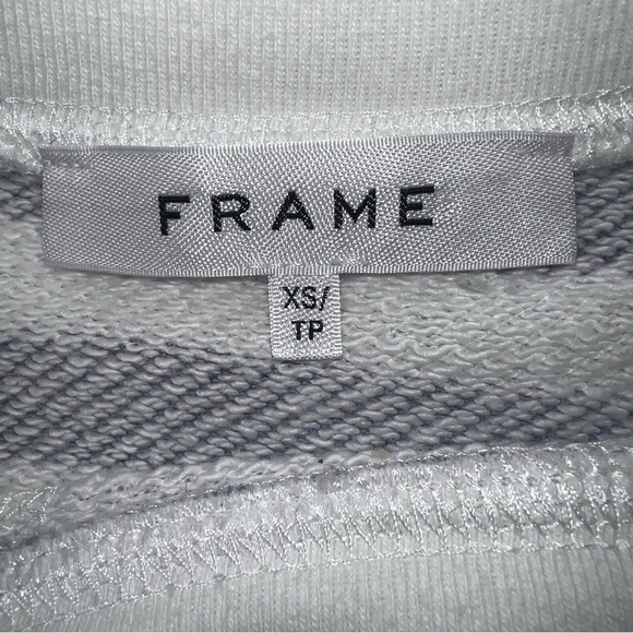 Frame Women’s Drop-Shoulder Striped Crew Neck Sweater Sz XS - Picture 3 of 14